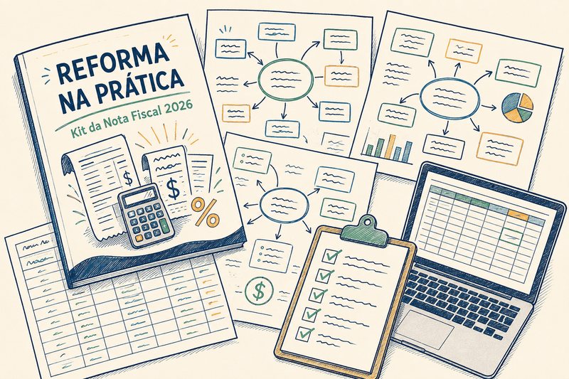Todas as peças do kit Nota Certa